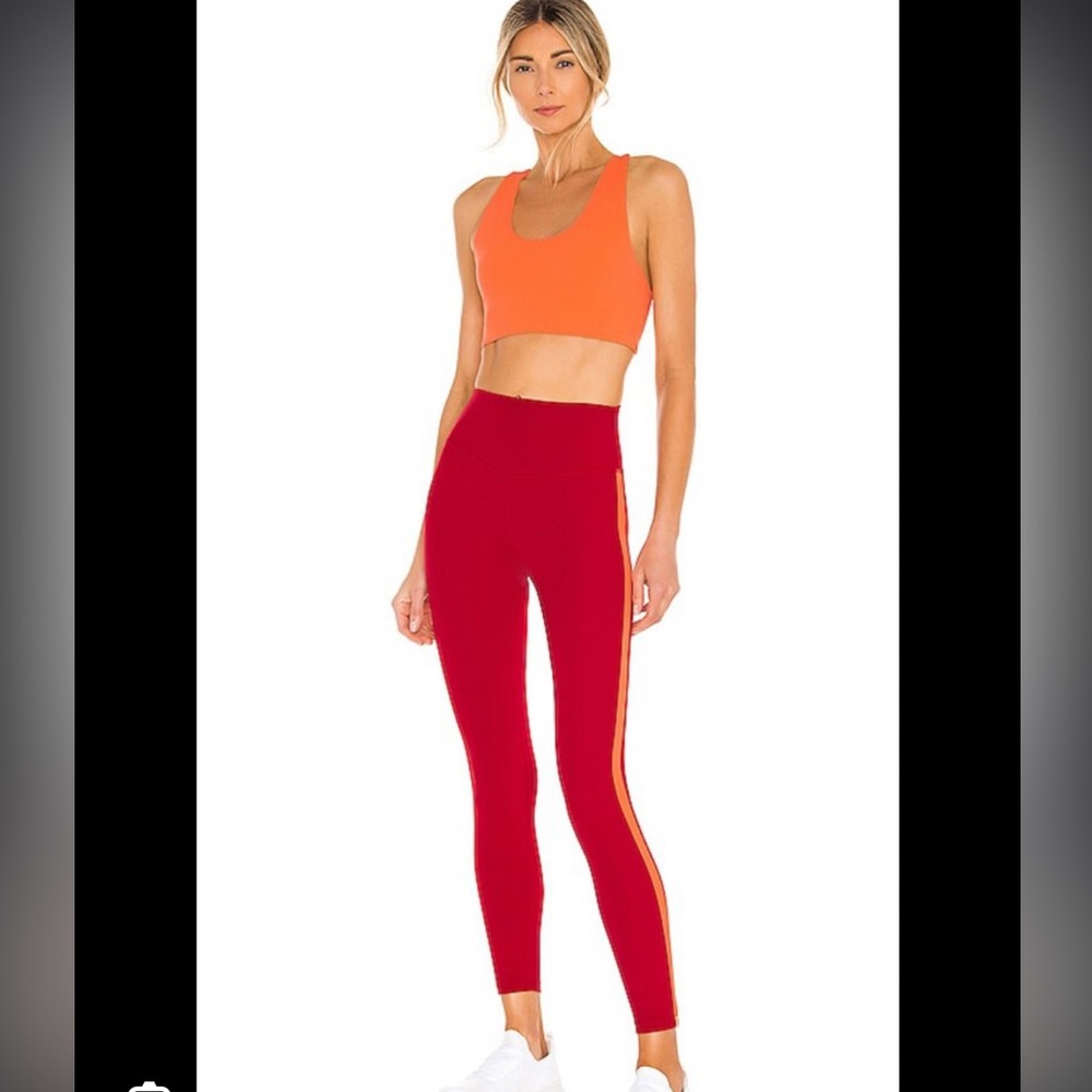 Splits59 High Waist Airweight Tight 7/8 Legging - Ruby & Melon & Airweight Bra